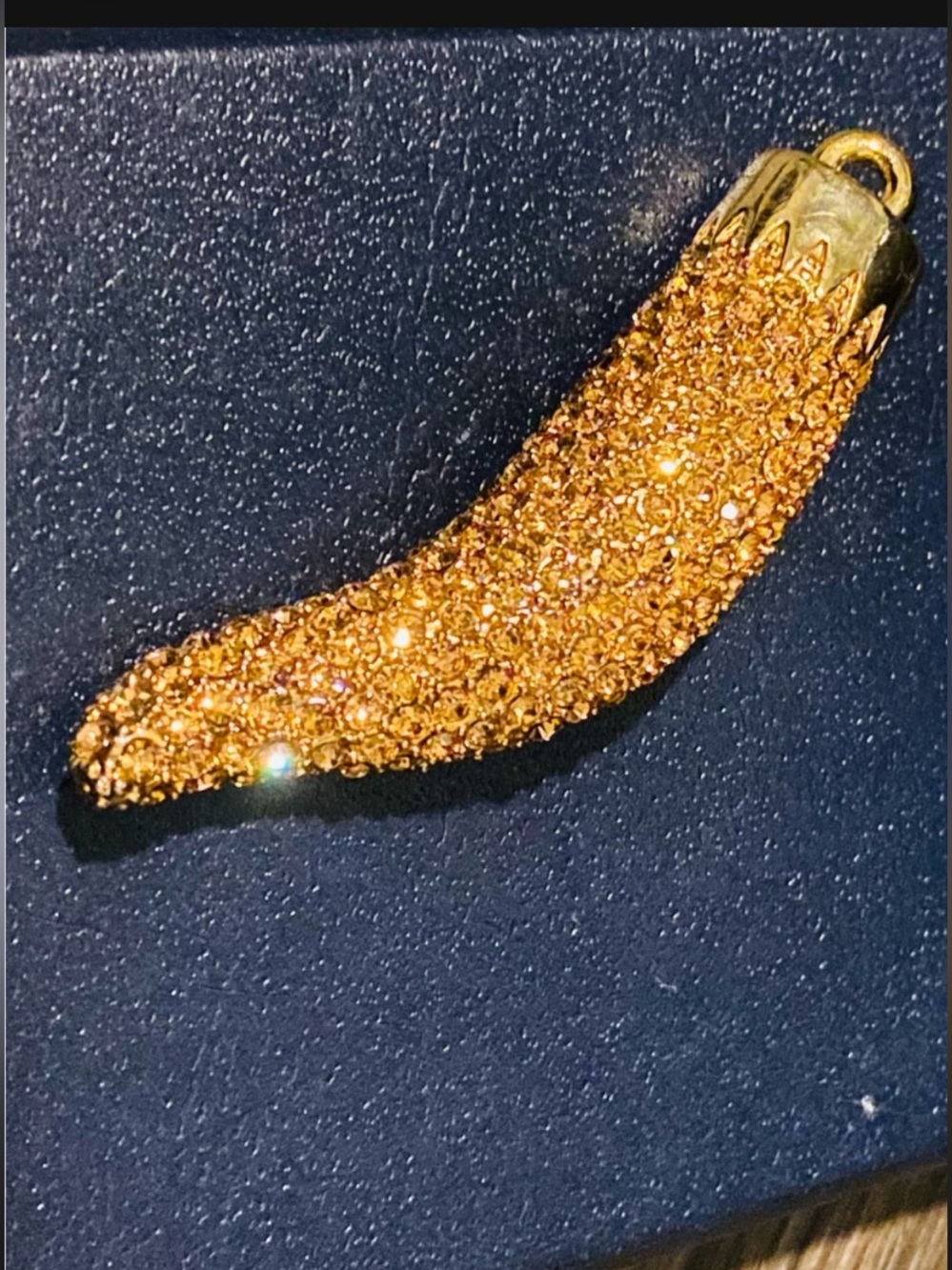 Italian Horn CZ Pavé Horn Pendant